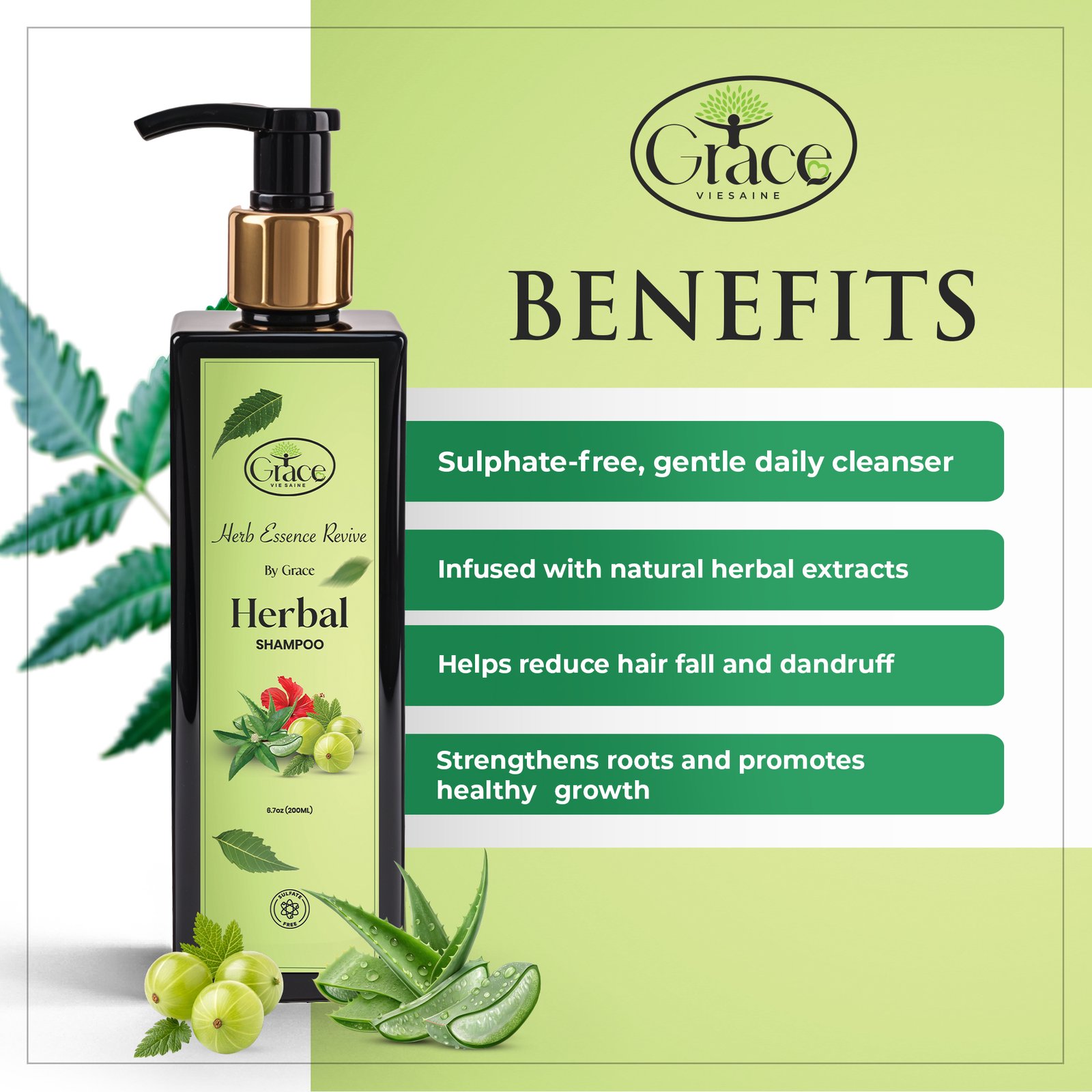 Herbal Shampoo - Herb Essence Revive - Image 2