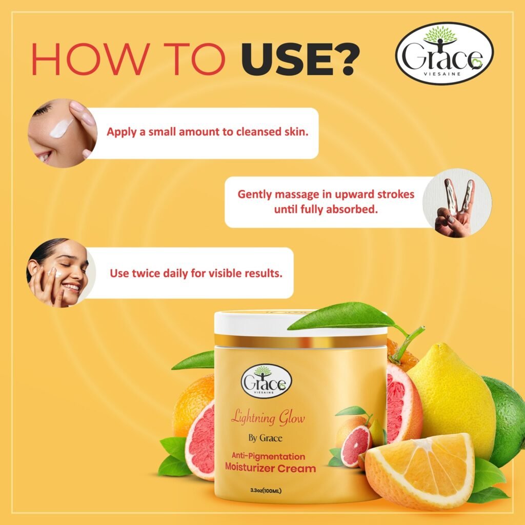 Application instructions for Lightning Glow Cream