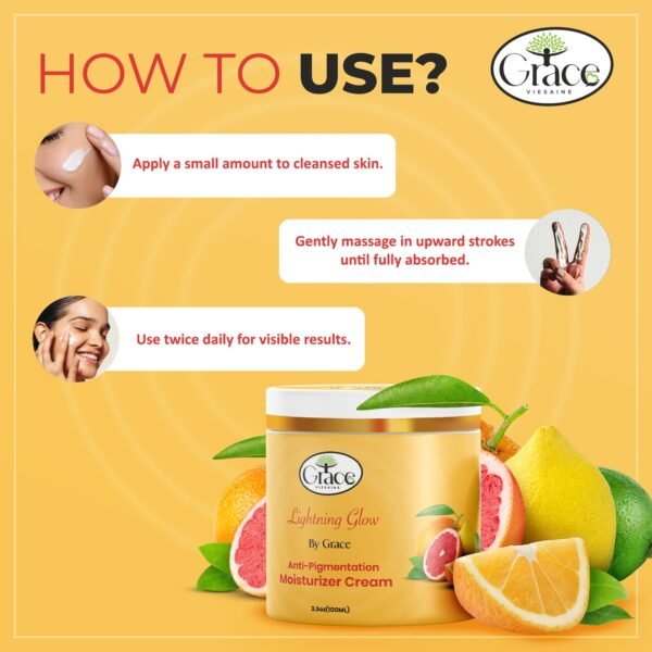 Application instructions for Lightning Glow Cream