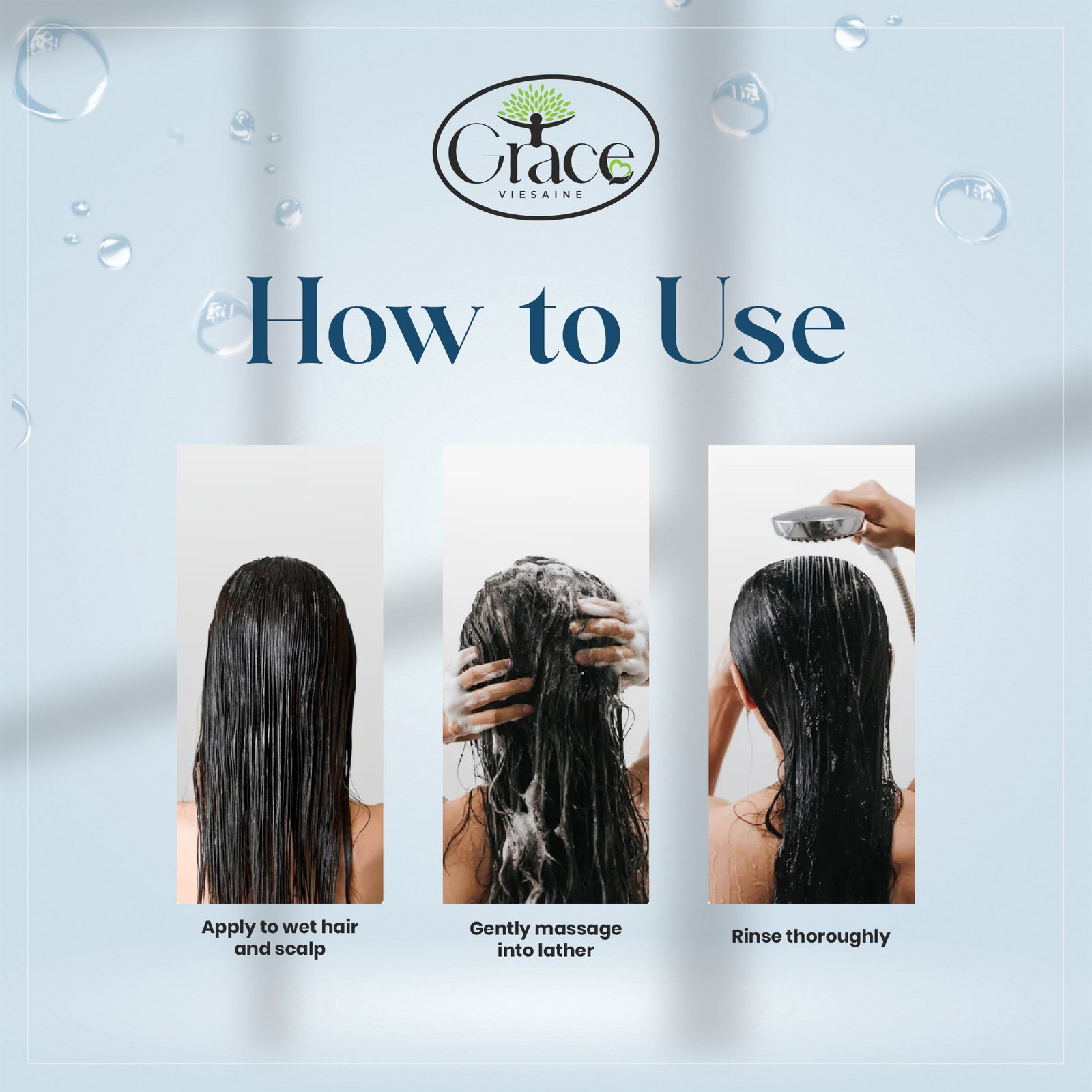 Step-by-step guide on how to use Silky Essence Shampoo