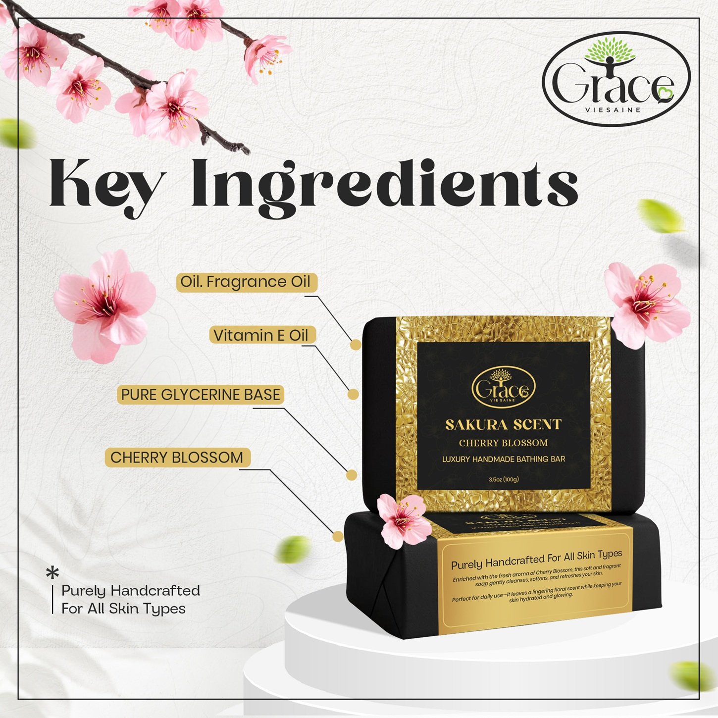 Highlights key natural ingredients